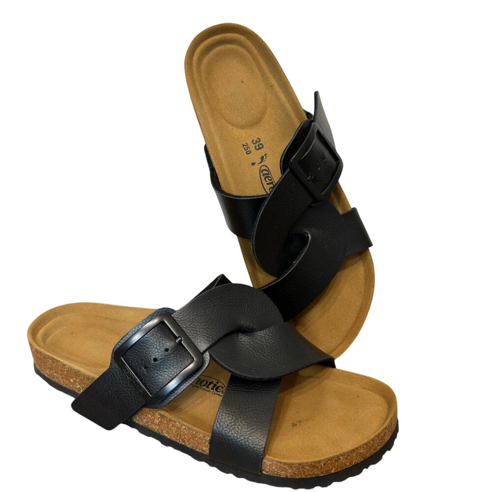 Aerothotic Cork Recovery Slide Sandal Women's 39 Adjustable Buckle Cross Slip On
